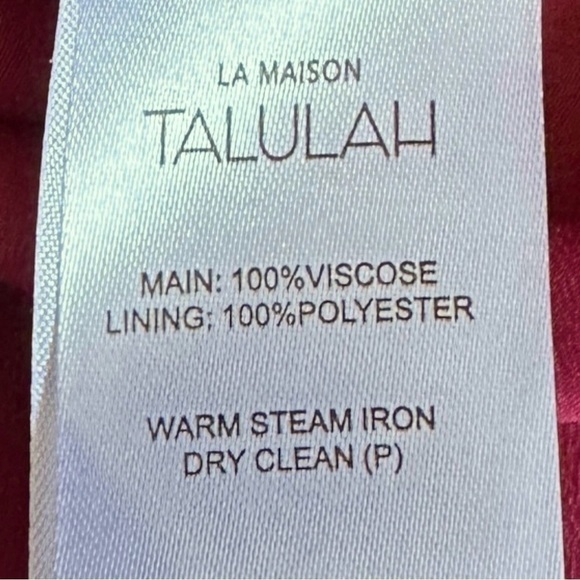 La Maison Talulah So Lovely Ruffle Mini Dress Rose Pink Polka Dot Floral XS NWT - Picture 8 of 9